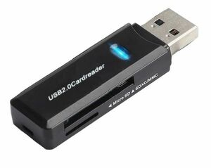 黒　USB SDカードリーダー2.0