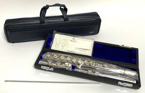 ★美品★ KAWAI カワイ KFL-215ES Eメカ付き フルート ハードケース付き flute 管楽器 河合楽器 I240427