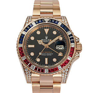 ロレックス ROLEX GMTマスターII 126755SARU ブラック/ドット文字盤 中古 腕時計 メンズ