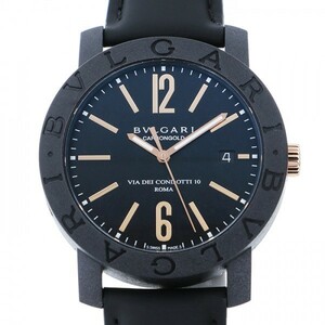 ブルガリ BVLGARI ブルガリブルガリ カーボンゴールド BBP40BCGLD ブラック文字盤 新品 腕時計 メンズ