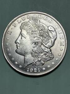アメリカ 1ドル銀貨　1921 モルガン　未使用