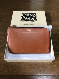 新品（試着のみ）　ＳＣＹＥ　Ｌ　Ｚｉｐ　Ｗａｌｌｅｔ　茶色　ブラウン　牛革　レザー　アメカジ 