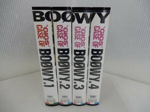 【完全ジャンク品】　VHS　BOOWY　”GIGS CASE OF BOOWY 1～4　4本セット　再生未確認　ビデオテープ
