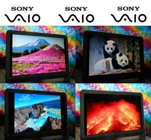 『送料無料です』◆SONY VAIO VGC-JS50B Windows7 パソコン◆美的感覚デザイン/20型大画面/色彩表現/DVD映画CD鑑賞/画像保存