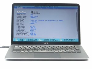 中古　DELL　XPS　13-L321X　COREi7　2637M 1.7GHZ　4GB　13型 ノートパソコン　BIOSまで表示　詳細不明　　ジャンク扱い 　送料無料