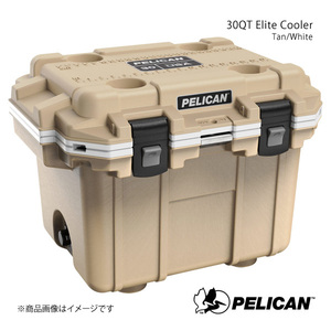 PELICAN ペリカン クーラーボックス タン:ホワイト 9.8kg 30QT Elite Cooler Tan:White 825494076368