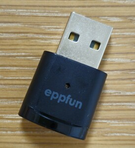 eppfun PS4 PS5/PC/MAC用 USB Bluetooth 5.2 aptX-Adaptive トランスミッター オーディオ アダプタ aptX/aptX HD/aptX LL対応 2台同時接続
