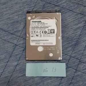 No.13【動作保証】正常判定★使用時間少ない 2020年製★HDD 500GB★SATA 2.5インチ★7ミリ厚★東芝 MQ01ABF050★使用156時間