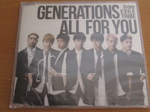  《未開封》GENERATIONS from EXILE TRIBE／ ＣＤ All For You【official Shop限定商品】