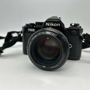 NIKON ニコン FM2 フィルムカメラ レンズ 50ｍｍ 1:1.2 221857 備品一式 7178574 ボディ 中古 Y230