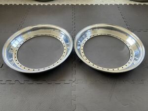 BBS 16inch 2.0J 純正 アウターリップ 2枚 BBS RS 2.0×16 outer lips for sale