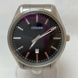 動作確認済※シチズン Citizen クォーツ QZ 腕時計 メンズ 1112-S109205　デイト　箱・コマあり　MB　YN　ABA2