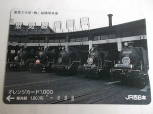 JR西日本　オレカ　重要文化財・梅小路機関車庫　使用済み