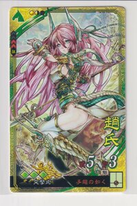 三国志大戦4　蜀　2弾　SR　趙氏　子龍の如く　突撃術　コレクション用 b