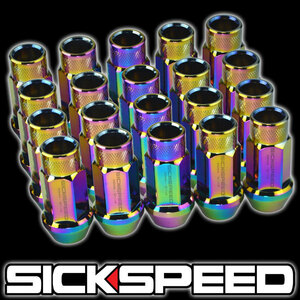 SICKSPEED ネオクローム P1.5 50mm 20本 レーシングナット アルミ鍛造 USDM JDM シックスピード スタンス トヨタ ホンダ 三菱 マツダ