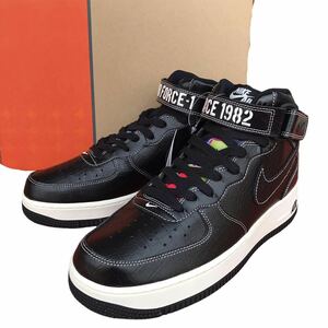 【新品】NIKE AIR FORCE 1 MID 07 LX OUR FORCE 1 ナイキ エアフォース1 ミッド 40周年 記念モデル 27㎝ ブラック メンズ スニーカー 正規