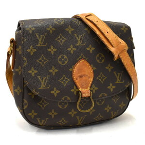 1円 ◆良品 LOUIS VUITTON ルイヴィトン ショルダーバッグ サンクルー M51242 モノグラム キャンバス ブラウン◆E.Cslo.tI-04