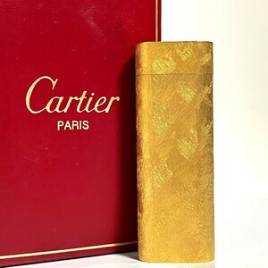１円スタート Cartier カルティエ ライター ガスライター オーバル ゴールド 喫煙具 ローラーガスライター 7435