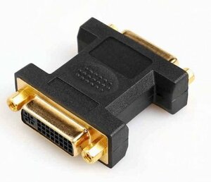 【vaps_7】DVI中継コネクタ DVI-I 29pin(24+5ピン) メス-メス 延長 ケーブル 変換 アダプタ アダプター 送込