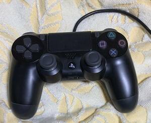 SONY 純正 PS4 ワイヤレスコントローラー DUALSHOCK4 ブラック 動作確認済 コード付き