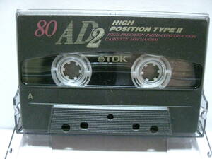 変更　使用済み　中古　　カセットテープ　 TDK　AD2　Type2 ハイポジ　80分　1本　爪あり　No260