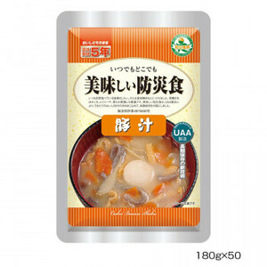 アルファフーズ UAA食品　美味しい防災食　豚汁180g×50食 /a