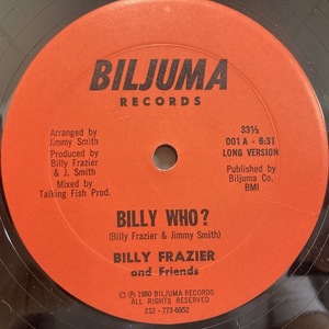 ★即決 Billy Frazier / Billy Who 22287 Disco Boogie THEO PARRISH US オリジナル Sterling刻印 Dj Harvey