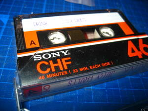 使用済み　中古　 カセットテープ　SONY　CHF46　Type1　 ノーマル　46分　1本　爪あり　No.1493
