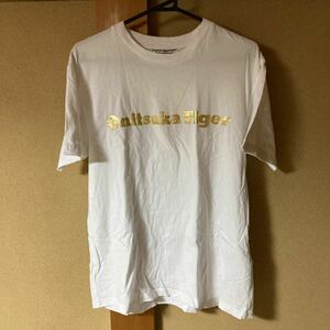 オニツカタイガー Onitsuka Tiger Tシャツ サイズL ホワイト ゴールドロゴバージョン