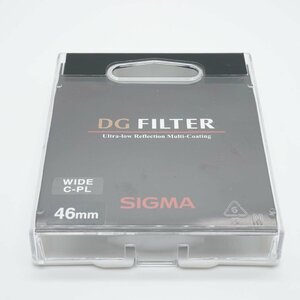 ほぼ新品 SIGMA カメラ用円偏光フィルター DG WIDE CIRCULAR PL 46mm 偏光
