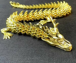 極上品★黄銅五爪金龍 ドラゴン 銅製 オブジェ 置物 開運 銅製 龍置物 龍の縁起物置物