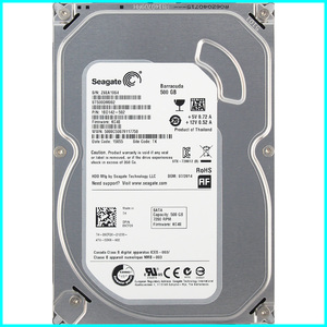 Seagate ST500DM002-1BD142-502 DP/N 09CF26 3.5インチ SATA600 500GB 55回 42272時間