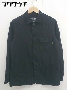 ◇ tk.TAKEO KIKUCHI ティーケー タケオキクチ ヘリンボーン 長袖 ジャケット サイズ1 ブラック メンズ