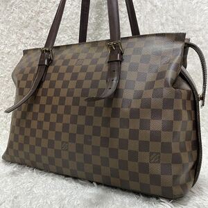 【美品】ルイヴィトン LOUIS VUITTON トートバッグ N51119 チェルシー ダミエキャンバス エベヌ レディース TH1026 バッグ ダミエ 肩掛け