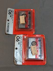 【カセットテープ】 SONY MC-90 2個セット　未開封品 ノーマル 90分　マイクロカセットテープ　Vintage Stock品