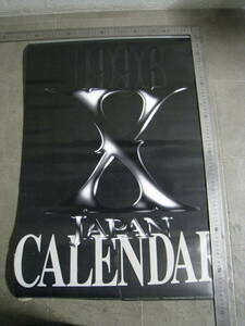 「602444/I4C」　カレンダー　激レア　X JAPAN　エックスジャパン　1995年　YOSHIKI　hide　TOUR　ポスター