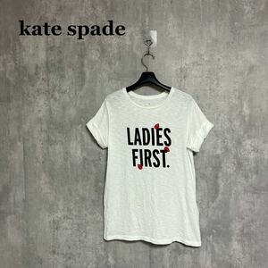 kate spade てんとう虫 Tシャツ XS 半袖 ホワイト ケイトスペード