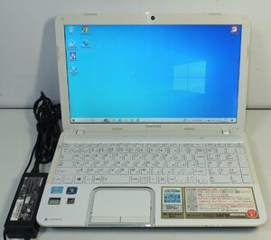 東芝 TOSHIBA 15.6インチ ノートPC T552/58FW i7-3610M 2.3GHz 8GB SSD256GB Win10 Blu-ray キーボード新品