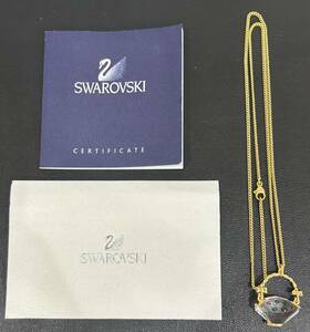 ●　SWAROVSKI　スワロフスキー　ペンダント　ネックレス　花かご　モチーフ　アクセサリー