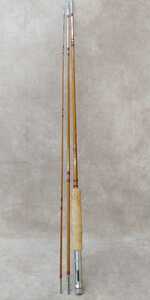 美品 バンブー フライ ロッド 詳細不明 全長 255cm トラウト 竹製