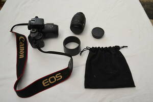 フィルムカメラ　EOS700QD　望遠レンズ付き