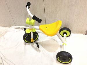 ■10912■三輪車 西松屋 黄色 イエロー 乗用玩具 幼児 キッズ 子供 ベビー