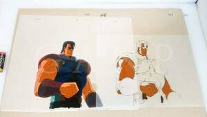 Fist of the North Star Raoh animation cel /北斗の拳　世紀末覇者 拳王 ラオウ　アニメーション・セル画・2枚　※動画用紙1枚付き　計3枚