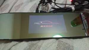 ルームミラー型ドライブレコーダー JEEMAK CE12 リヤカメラ付き 中古品