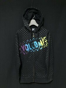 ◆VOLCOM ボルコム スウェット ジップアップ パーカ　ビッグロゴ S