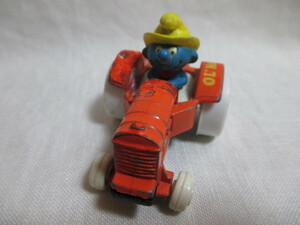 即決★USA製　ERTL　ヴィンテージ　SMURFS　スマーフ　ダイキャストカー・トラクター Farmer Ol McSmurf