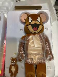 BE@RBRICK TOM & JERRY Flocky Ver. Japan Medicom Toy Bearbrick 100x400%