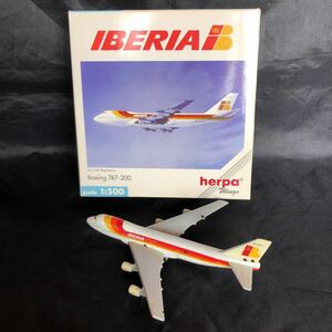 NA2194N282　IBERIA　イベリア航空　Boeing747-200　scala 1:500　herpa　