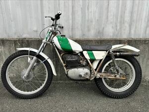 中古車 実働 現車販売 ビンテージバイク 1972年 WHITE/GREEN OSSA250MAR オフロード トライアルバイク