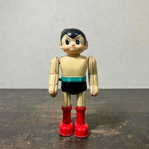 京都⑥ ブリキ 玩具 ビリケン商会 鉄腕アトム ゼンマイ式人形 昭和レトロ 可動品